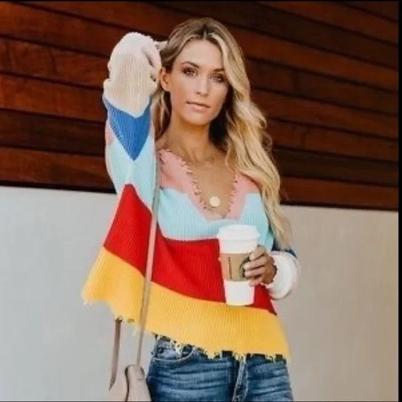 Fate Vici Lovesick distressed sweater size small gently used like new - Picture 2 of 4